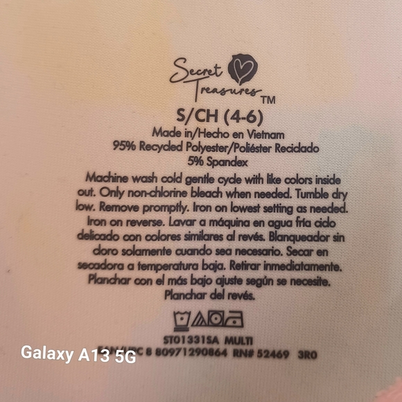 Secret Treaaures Women's Tie Dye Pijama Set of 2 pieces Sz S - Picture 6 of 7